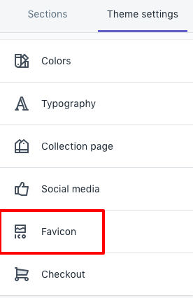 shopify talimatları favicon yüklemek